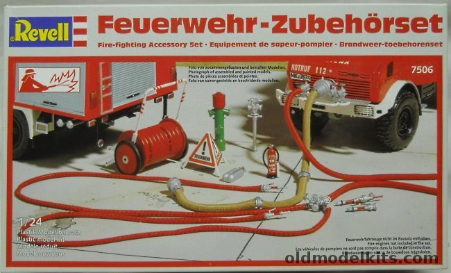 Revell 1/24 Fire Fighting Accessory Set - For Fire Trucks or Displays/Dioramas, 7506 plastic model kit